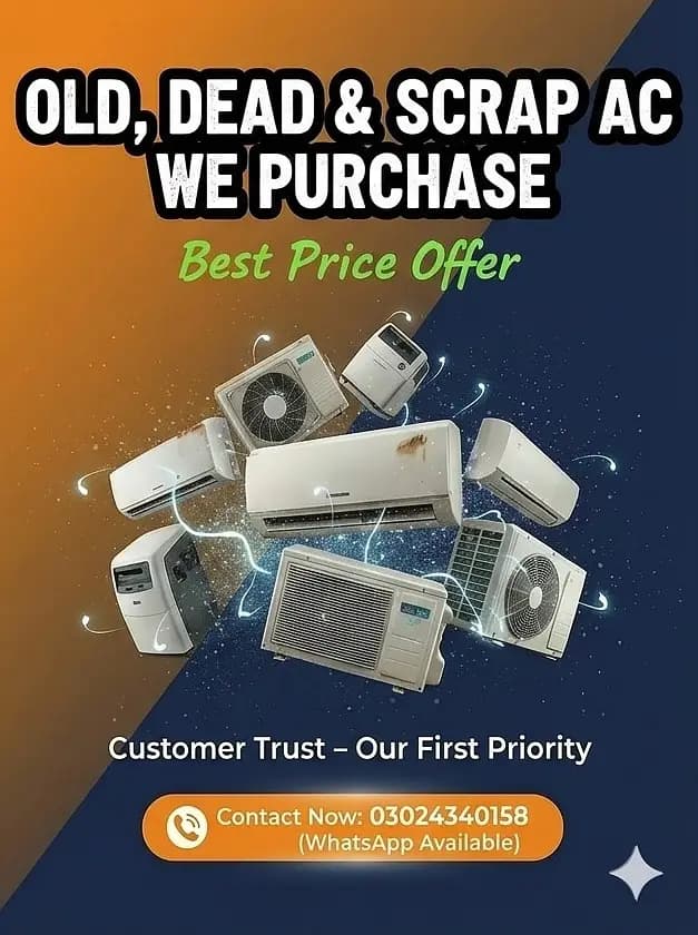 Sale Your Old AC / Split Ac / Window Ac / Dc Inverter / Scrap AC