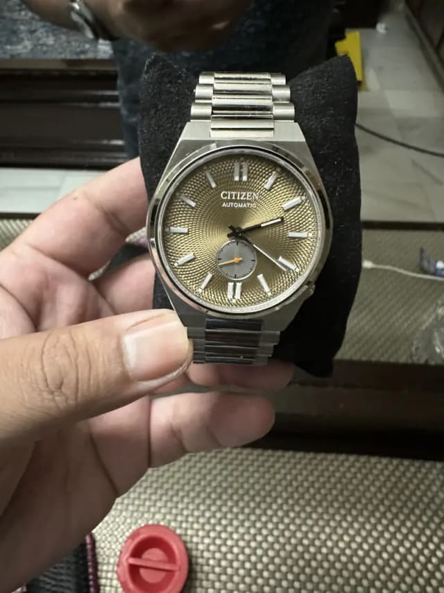 Citizen tsuyosa salmon dial sub sec complete box