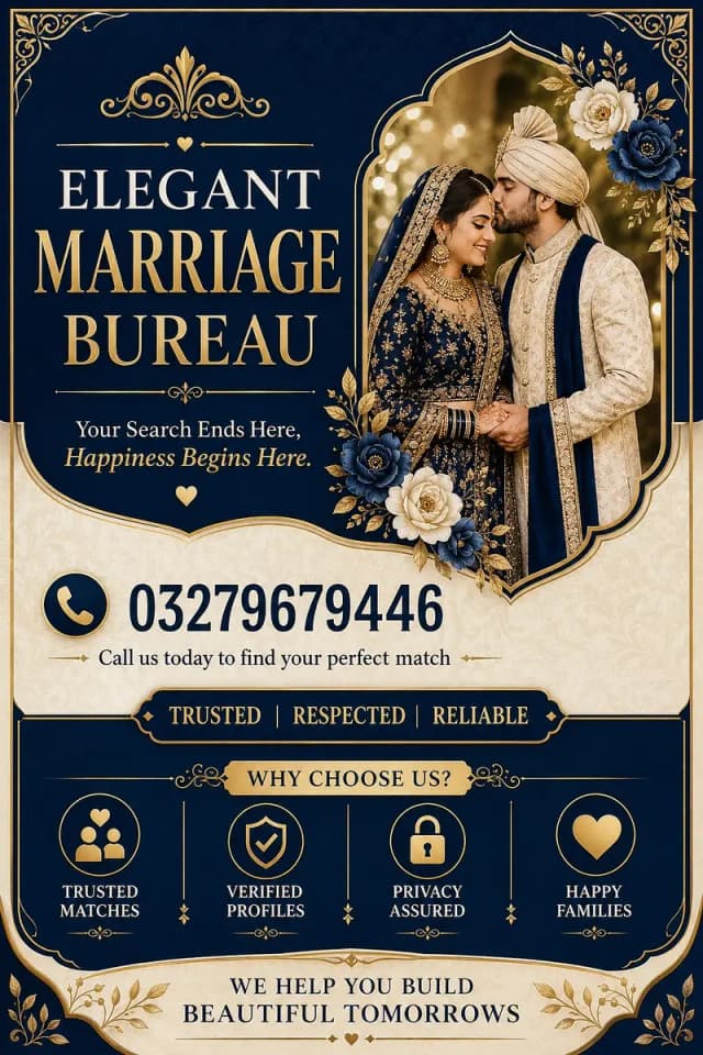 Marriage bureau isb,lhr,verified online rishta,abroad,2nd Marriage