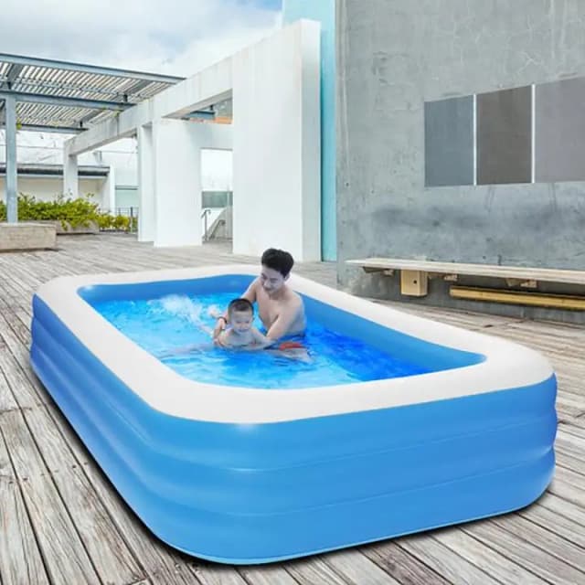 INTEX Swim Center Family Pool (120″ L x 72″ W 22″ H) 03020062817