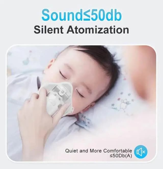 Portable Nebulizer Machine for Adults & Kids | USB Handheld Nebulizer Inhaler | Silent Ultrasonic Nebulizer for Asthma, Cough, Cold & Respiratory Care - Breathing Treatment Device - Travel Ne