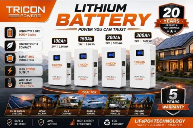 Lithium Battery 51.2V 314Ah 200Ah 100Ah | LiFePO4 | Smart BMS