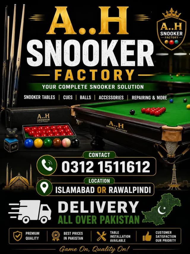 Snooker Table, Billeards Table, islambad