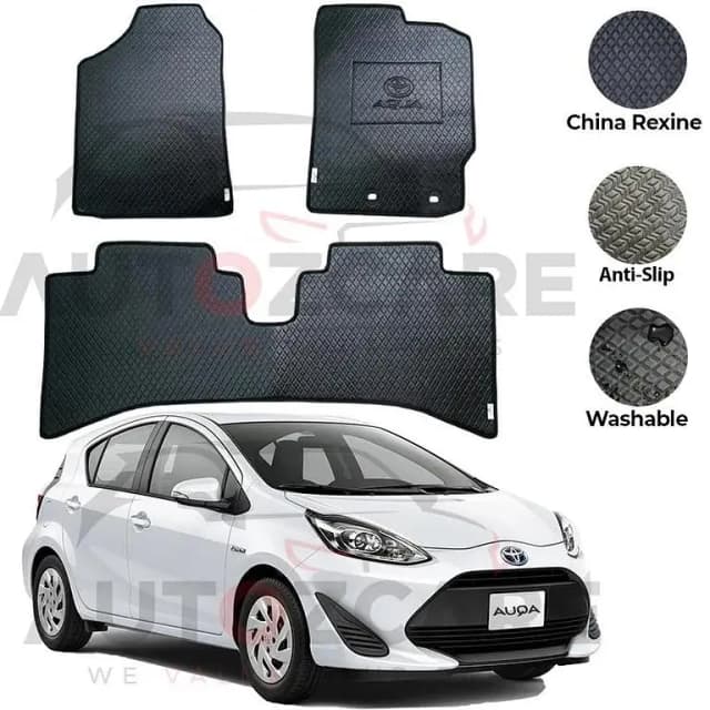 Toyota Aqua China Rexine Floor Mat 3PCS - Model 2012-2021