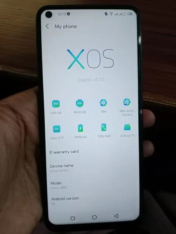 infinix note 7 4/64 03407263825