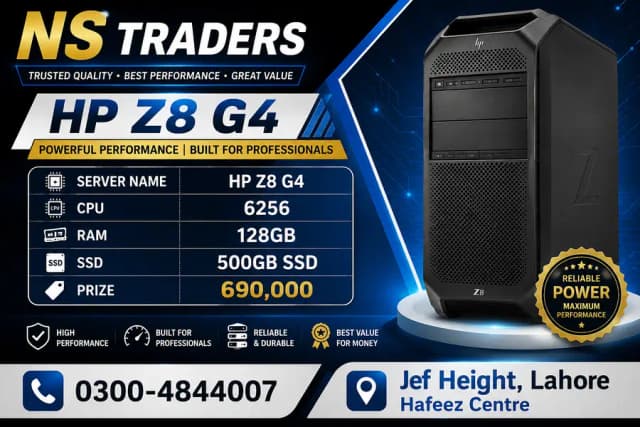 HP Z8 G4 Workstation | Xeon Gold 6256 | 128GB RAM | 500GB SSD /SERVER