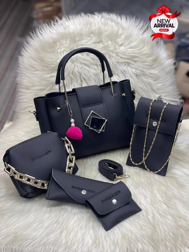 premium quality 5 PCs handbag cash on delivery