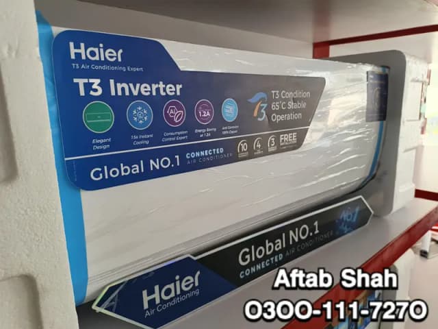 haier 1.5 ton AC sirf 139,800 qiston per on 8 months Multan | Haier Ac