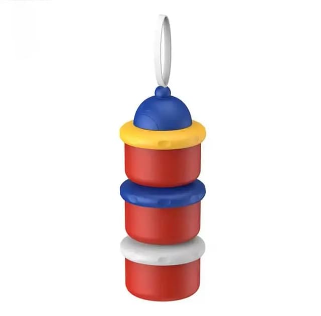 3 Layer Milk Formula Dispenser Independent Layered Large Capacity Stackable Outdoor Portable Milk Powder Dispenser