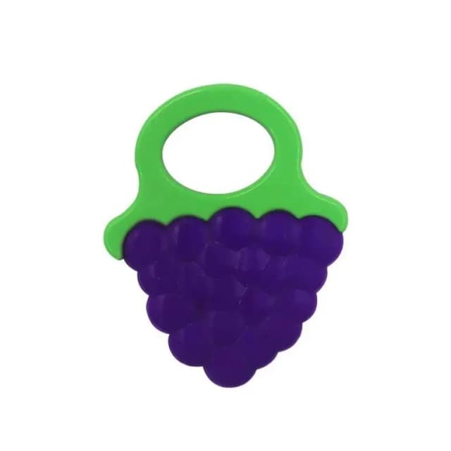 Silicone Baby Teether – Fruit-Shaped Teether Toy for Babies and Infants (Soft, Safe, BPA-free)