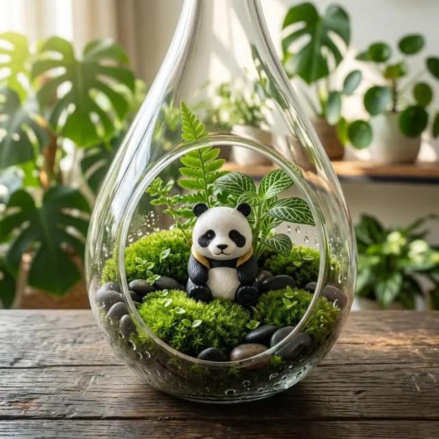 Universal Panda Resin Character Decoration Accessories For Car