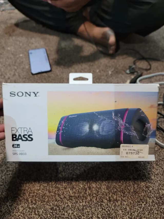 SONY SRS-XB33 EXTRA BASS PORTABLE BLUETOOTH SPEAKER