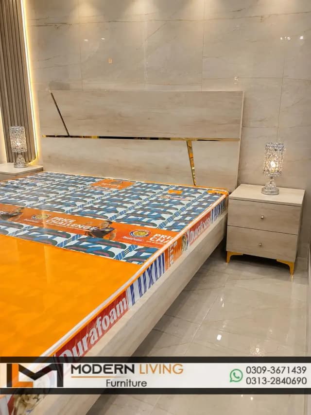 King Bed With 2 Storage Side Tables Best Quality In Your Choice