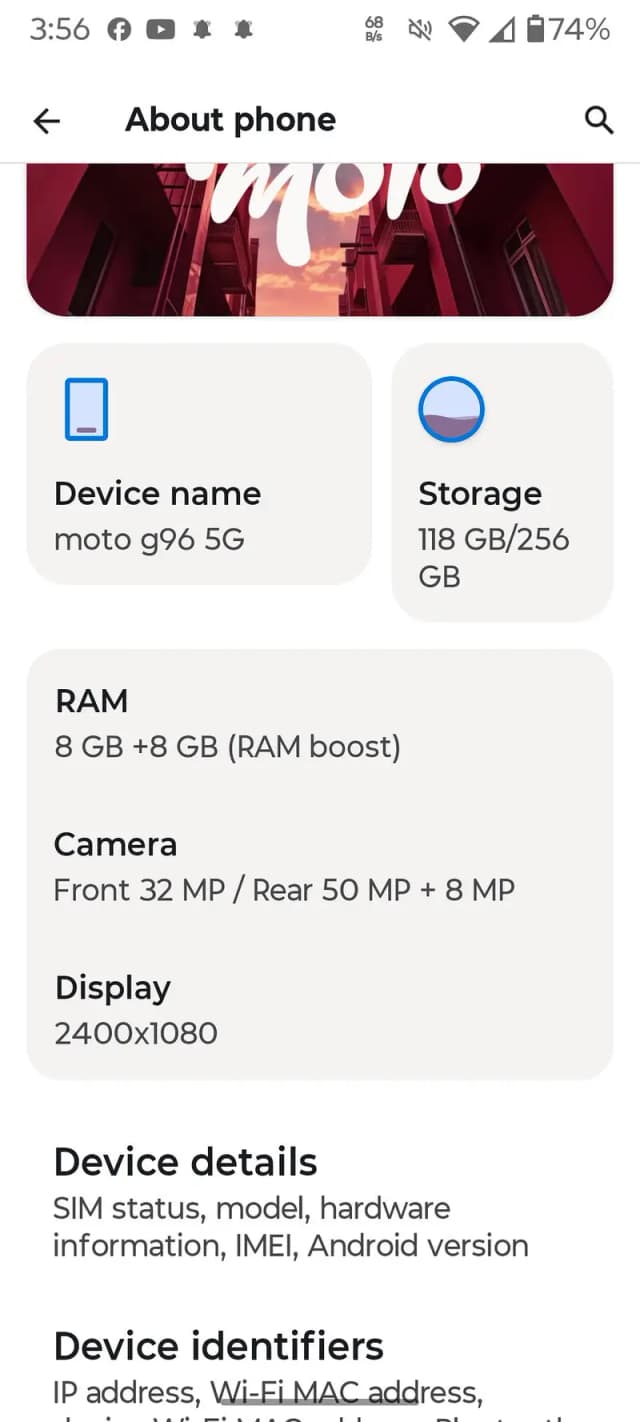 Motorola g96 5g