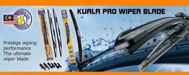 CAR WINDSCREEN HYBRID WIPER MADE IN MALAYSIA KUALA PRO BRAND PACK OF ONE PC AVAILABLE IN 14" 16" 18" 20" 22" 24" 26" FOR ALL CARS