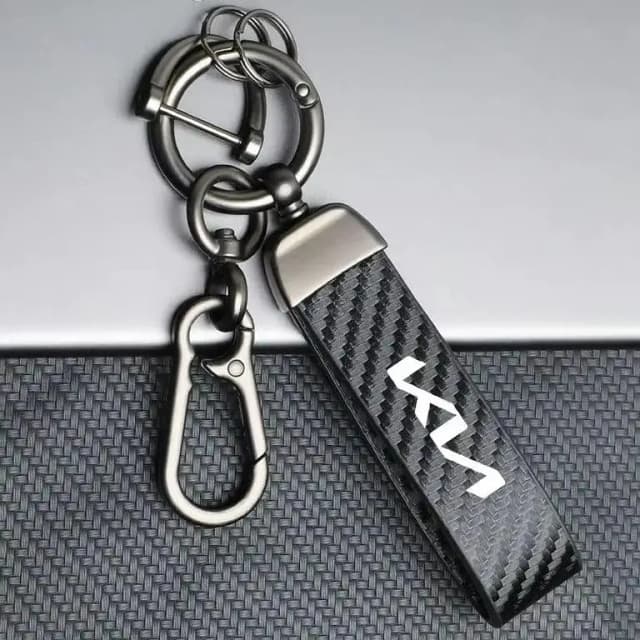 Carbon Fiber Metal Key Cover for KIA – Premium Car Key Protection Case
