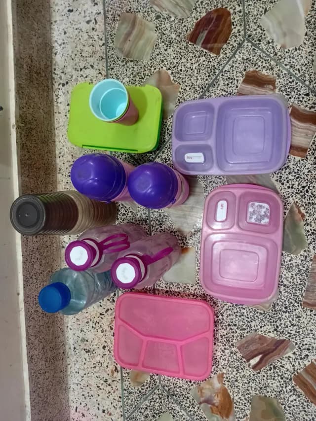 Different Thermos And Lunch Box (Bottles)