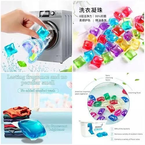 Pack Of 10 Laundry Fragrant Gel Beads, Laundry Ball Cleaner Capsules Clothes Cleaning Scent Booster in pakistan