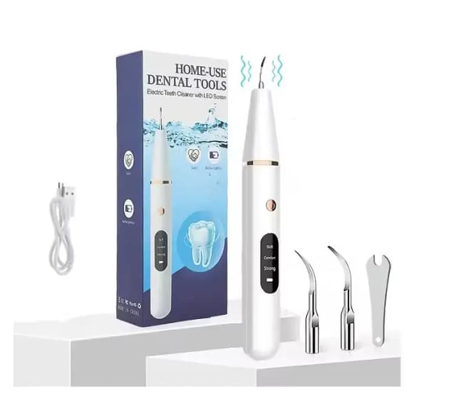 PEICON Portable Electric Teeth Cleaner USB Led Screen Rechargeable