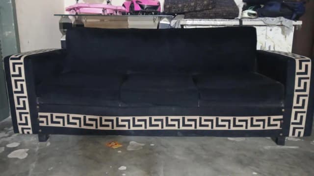 three seater sofa & two tables Excellent condition 13500