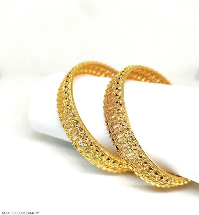Gold Kara Bangle Set For Bride & fashion Woman