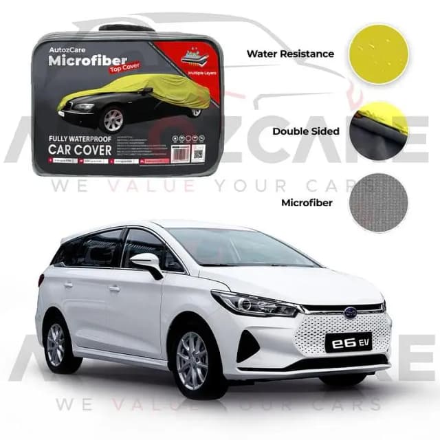 BYD E6 Microfiber Car Top Cover - Model 2021-2026