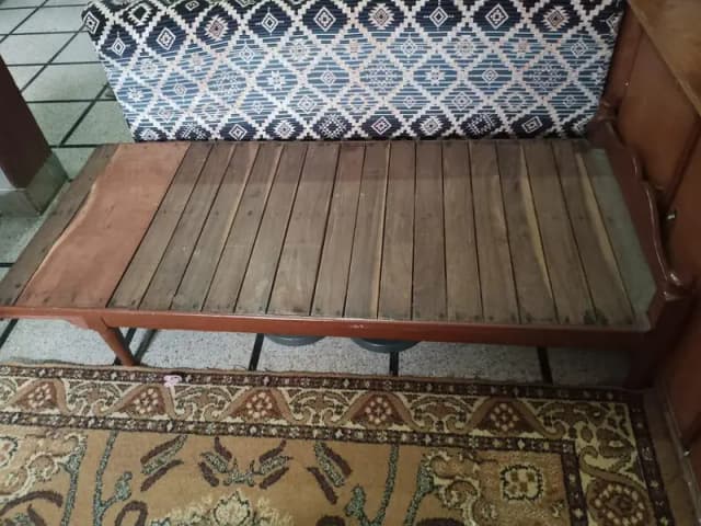Single Wooden Bed For Sale