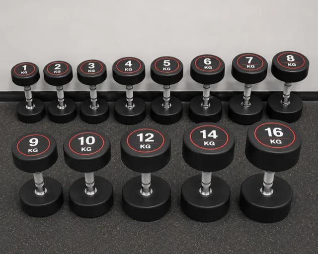 Rubber Coated Dumbbells/Gym Equipment/Islamabad