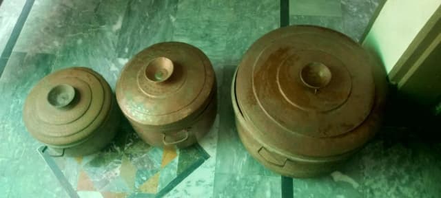 cooper (tanba) stew pot and crockery