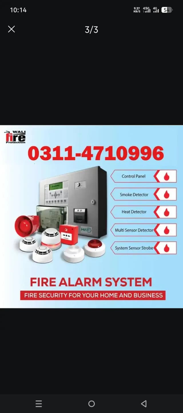electric power tools accessories and fire safety equipment