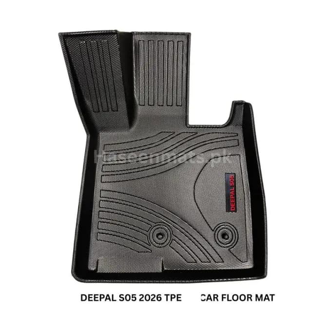Deepal S05  TPE floor mats full set, made in Pakistan Deepal S05 TPE floor mat raised edges, waterproof anti-slip Haseen Deepal S05 custom fit car mat, in stock Pakistan Deepal S05 9D TPE Flo