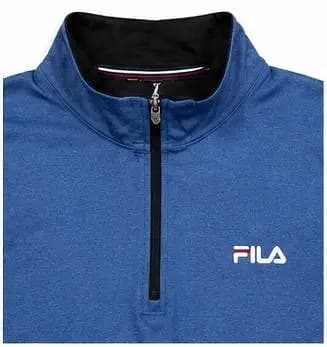 FILA Quarter Zip Sports Shirt | Blue | 9/10 Condition | Original Look