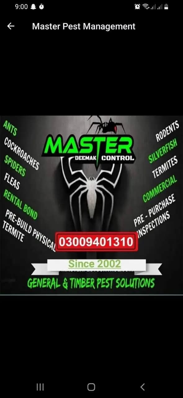 Deemak control/cockroach control/pest control/fumigation