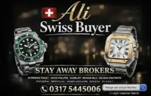 AUTHORIZED ROLEX BUYER  OMEGA CARTIER CHOPARD PIAGET RM IWC ZENITH VC1