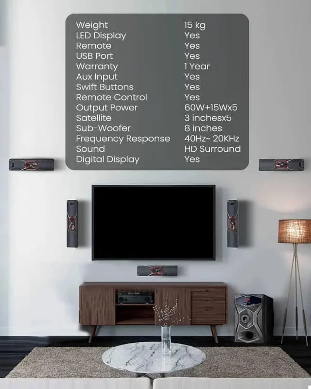 Audionic pace 8 home theater