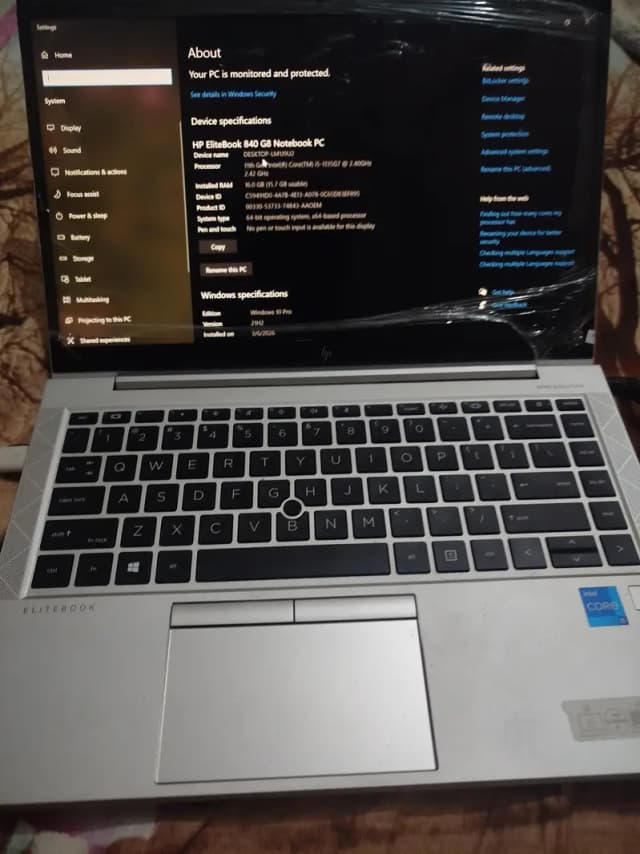 HP Elitebook 840 G8 | 11th Gen Core i5 | 16GB RAM | 256GB NVMe SSD