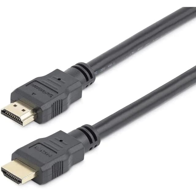 StarTech High Speed HDMI Cable 1m / 3.2ft, HDMI to HDMI M/M, Ultra HD 4K x 2K, Gold-Plated Connectors, HDMM1M