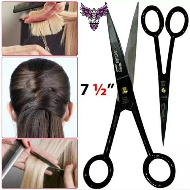 JAGUAR Professional Scissor 7 with Rubber-Coated Black Handle