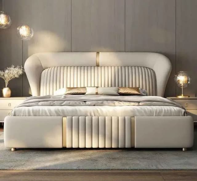 King size bed set-Queen size bed-Poshish bed-Bed side tables dressing