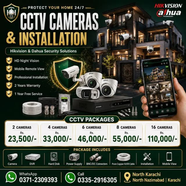 Cctv Camera Installation Security Cameras Hikvision Wireless CCTV