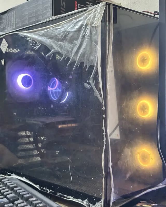 Gaming pc with box Ryzen5600 / B550M Pro Gen3 / 16Gb Ram / GTX 750 Ti