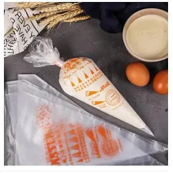 100pcs Piping Bags - Strong Disposable Food Grade Bags Cake Pastery Icing Cookies Fondant Decorating Frosting Baking Tools Size 28*20*2. . . .