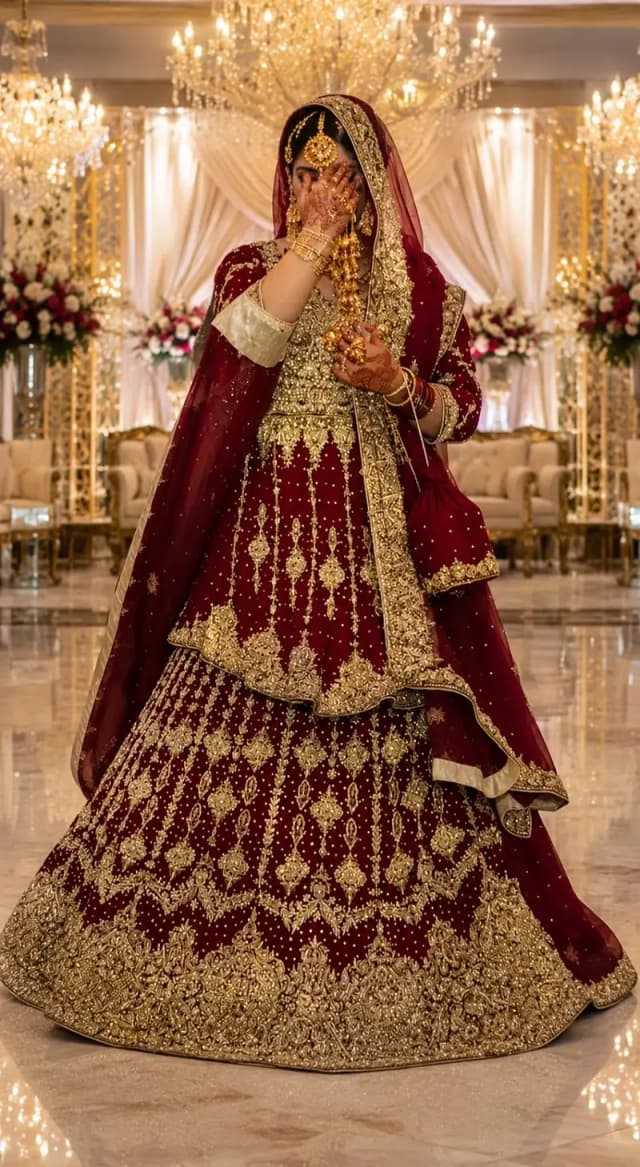 Bridal lehnga (ready to wear)
