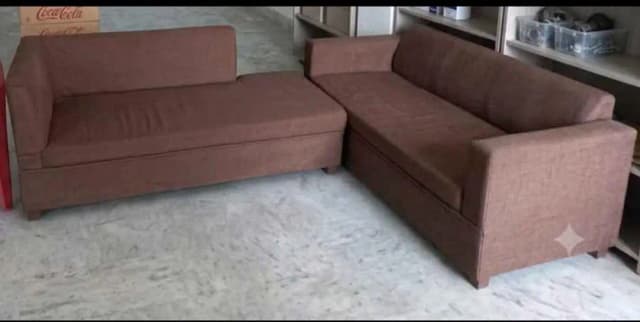 L-Shape Sofa Set – Excellent Condition | 2 Sofas for Sale