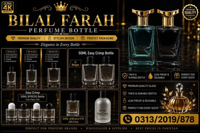 Perfume Bottles 30ml 50ml 100ml |Easy Crimp | Wholesale Price
