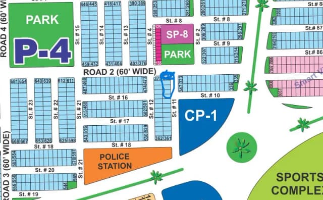 5 Marla Ideal Location Plot Sector P in DHA Multan Phase 1 Perfect for Smart Investment & Modern Home Construction