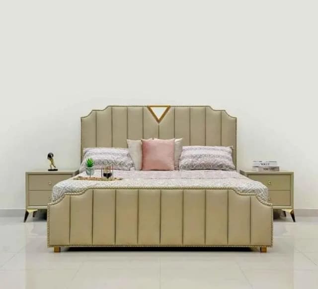 Double bed - King size bed - Poshish bed - bed set - Bedroom set