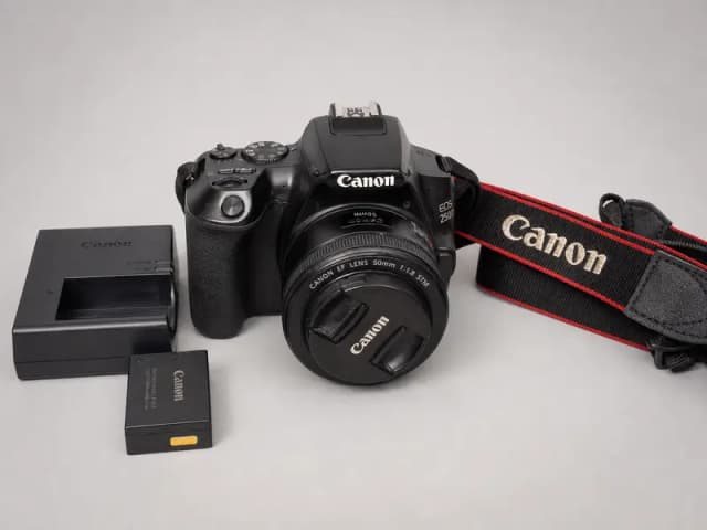 Canon EOS 250D 4K DSLR with 50mm f/1.8 STM Lens