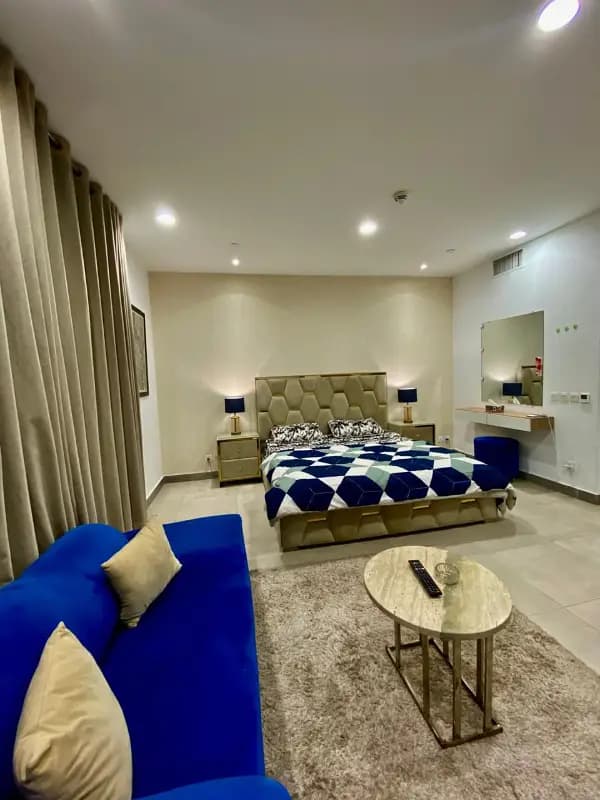 Fully Furnished Studio Apartment Available For Rent In Dha Phase 5 Penta Square Tower.