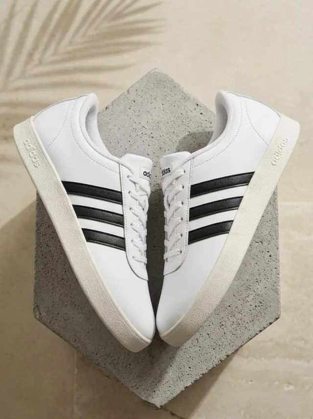 Adidas Vl court 2.0 Black and white combo size 41,42